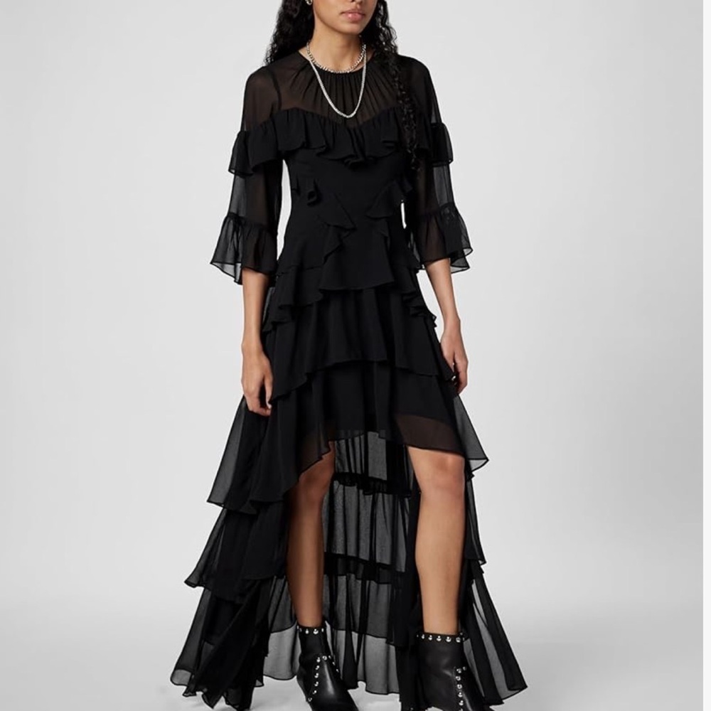 AllSaints Women's NAT Ruffle Dress Retails $429 Size Us4